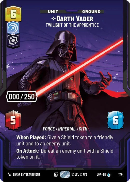 Darth Vader (1116) - Twilight of the Apprentice (Serialized) (1116) [Legends of the Force] - for just $246.70! 