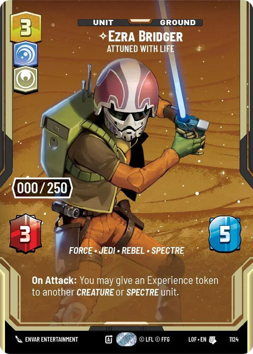 Ezra Bridger (1124) - Attuned With Life (Serialized) (1124) [Legends of the Force] - for just $28.85! 