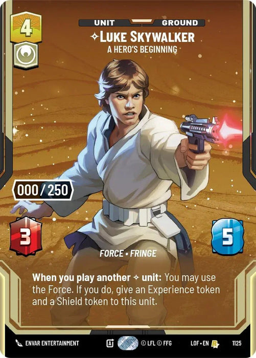 Luke Skywalker (1125) - A Hero's Beginning (Serialized) (1125) [Legends of the Force] - for just $65.50! 