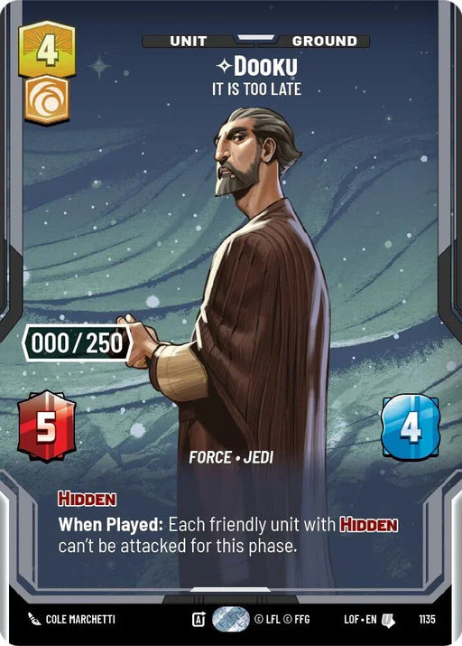 Dooku (1135) - It Is Too Late (Serialized) (1135) [Legends of the Force] - for just $30! 