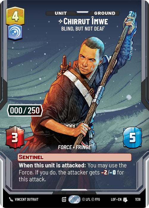 Chirrut Imwe (1138) - Blind, but not Deaf (Serialized) (1138) [Legends of the Force] - for just $41.40! 