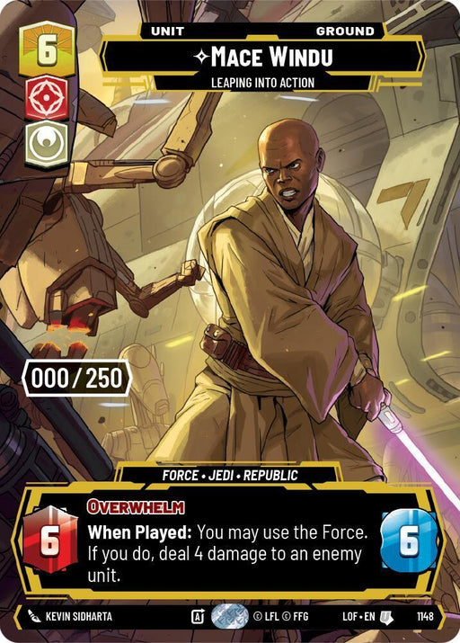 Mace Windu (1148) - Leaping into Action (Serialized) (1148) [Legends of the Force] - for just $32! 