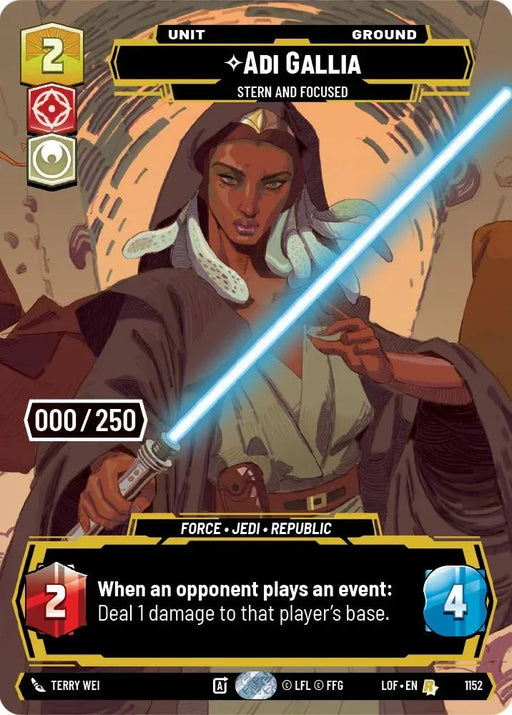 Adi Gallia (1152) - Stern and Focused (Serialized) (1152) [Legends of the Force] - for just $67.75! 