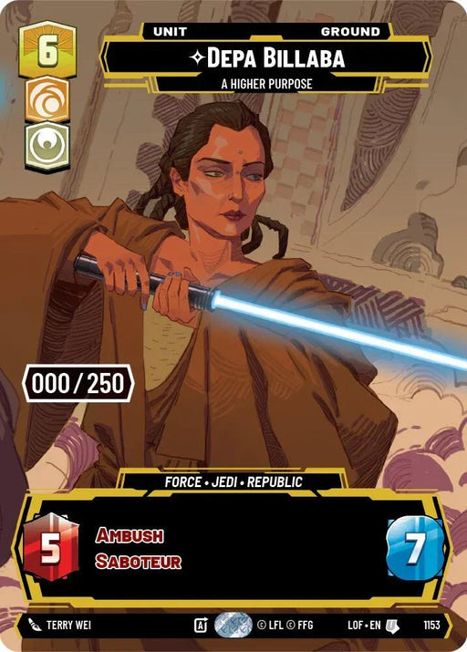 Depa Billaba (1153) - A Higher Purpose (Serialized) (1153) [Legends of the Force] - for just $38! 