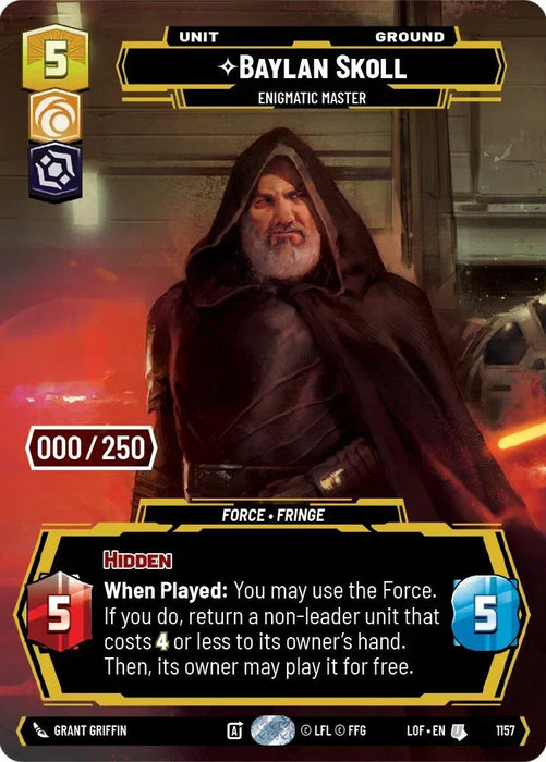 Baylan Skoll (1157) - Enigmatic Master (Serialized) (1157) [Legends of the Force] - for just $36! 