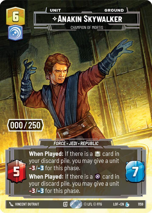 Anakin Skywalker (1159) - Champion of Mortis (Serialized) (1159) [Legends of the Force] - for just $174.25! 