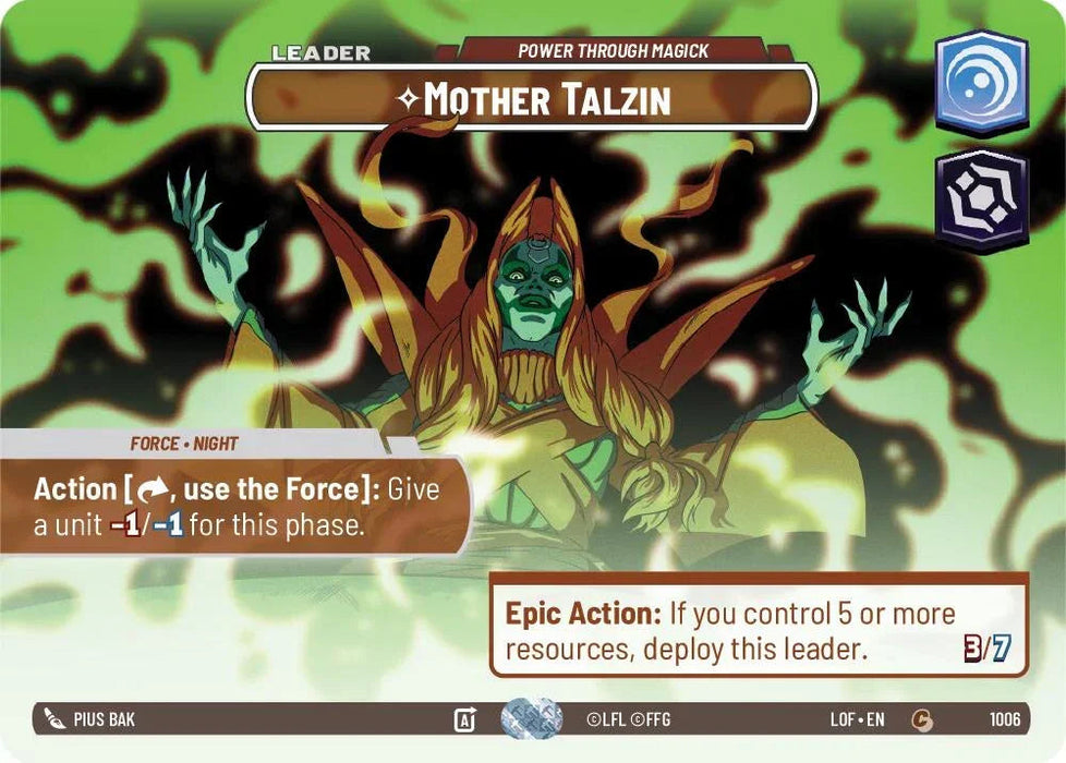 Mother Talzin (1006) - Power Through Magick (Showcase) (1006) [Legends of the Force] - for just $50.80! 