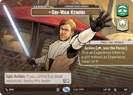 Obi-Wan Kenobi (1012) - Courage Makes Heroes (Showcase) (1012) [Legends of the Force] - for just $57.90! 