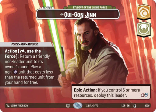 Qui-Gon Jinn (1020) - Student of the Living Force (Showcase) (1020) [Legends of the Force] - for just $50.15! 