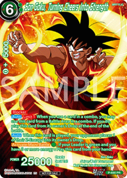 Son Goku, Turning Cheers Into Strength (Alternate Art) (Deluxe Pack 2025 Vol.2) (P-690) [Promotion Cards] - for just $18.40! 
