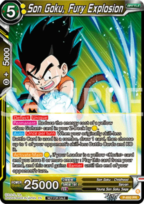 Son Goku, Fury Explosion (Deluxe Pack 2025 Vol.2) (P-692) [Promotion Cards] - for just $0.55! 