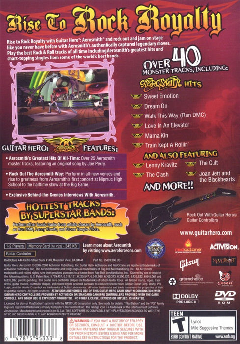 Guitar Hero: Aerosmith – PlayStation 2 (PS2) - for just $0! 