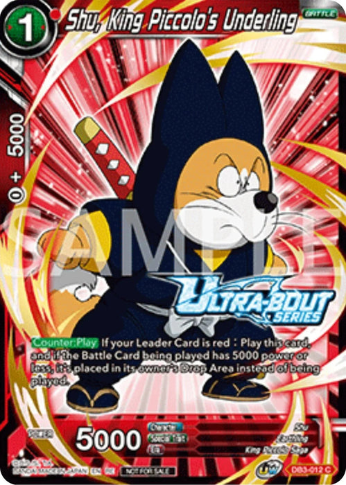 Shu, King Piccolo's Underling (Event Pack 17) (DB3-012) [Promotion Cards] - for just $2.05! 