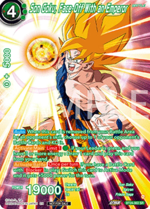 Son Goku, Face-Off With an Emperor (Premium Alt-Art Set 2025 Vol.2) (BT24-063) [Promotion Cards] - for just $5.10! 