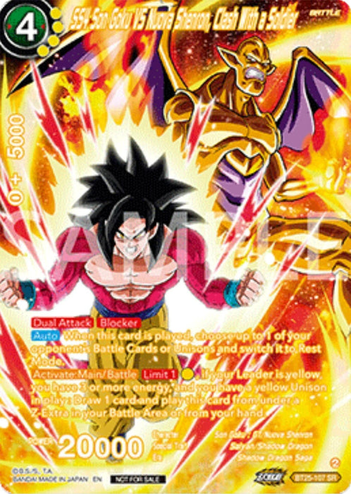 SS4 Son Goku Vs Nuova Shenron, Clash With a Soldier (Premium Alt-Art Set 2025 Vol.2) (BT25-107) [Promotion Cards] - for just $4.75! 