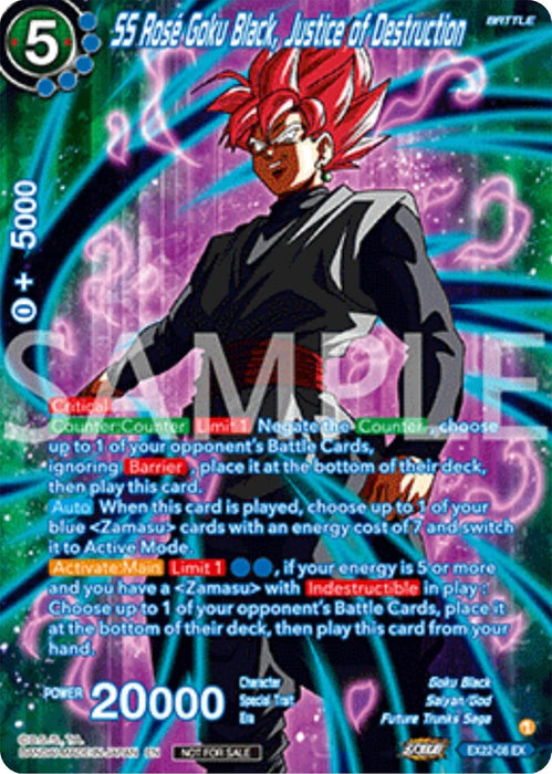 SS Rose Goku Black, Justice of Destruction (Premium Alt-Art Set 2025 Vol.2) (EX22-08) [Promotion Cards] - for just $2.20! 