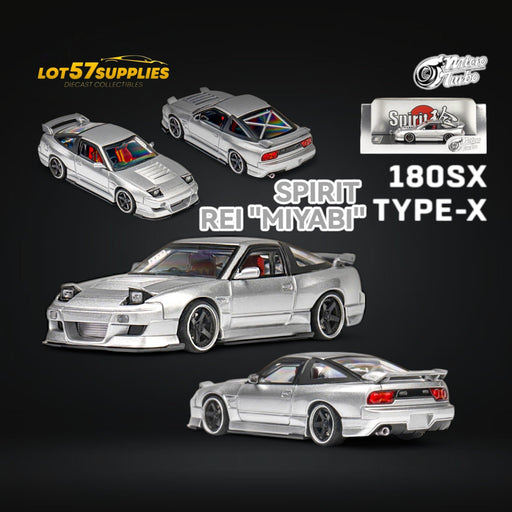 MicroTurbo Custom 180SX Miyabi 180SX Metallic Silver 1:64 - for just $44.99! 