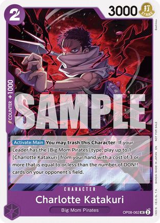 Charlotte Katakuri (Tournament Pack 2025 Vol. 3) (OP08-062) - One Piece Promotion Cards - for just $0.18! 