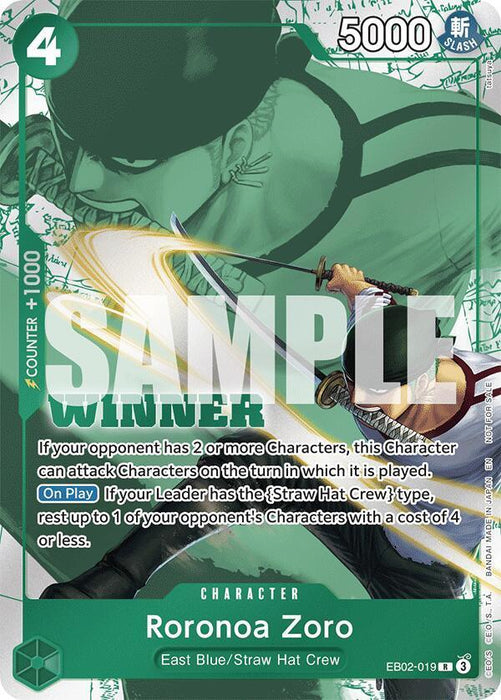 Roronoa Zoro (Winner Pack 2025 Vol. 3) [One Piece Promotion Cards] - for just $13.85! 