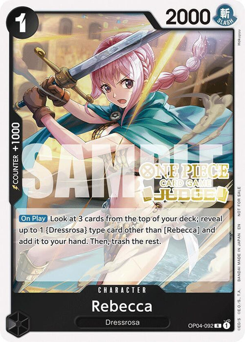 Rebecca (Judge Pack Vol. 6) [One Piece Promotion Cards] - for just $1.05! 