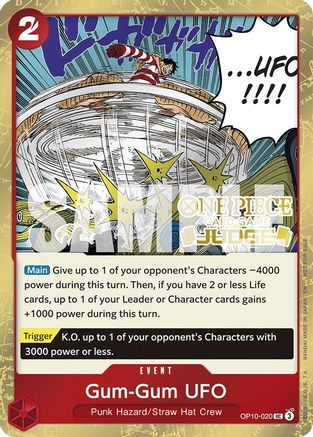 Gum-Gum UFO (Judge Pack Vol. 6) (OP10-020) - One Piece Promotion Cards Foil - for just $0.40! 