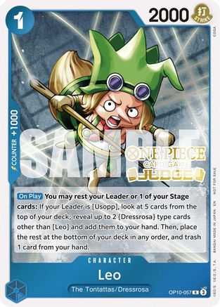 Leo (Judge Pack Vol. 6) (OP10-057) - One Piece Promotion Cards Foil - for just $0.28! 