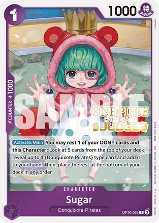 Sugar (Judge Pack Vol. 6) (OP10-065) - One Piece Promotion Cards Foil - for just $2.78! 