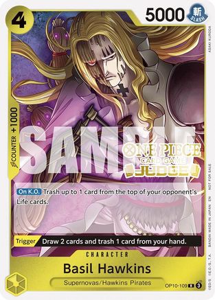 Basil Hawkins (Judge Pack Vol. 6) (OP10-109) - One Piece Promotion Cards Foil - for just $0.33! 