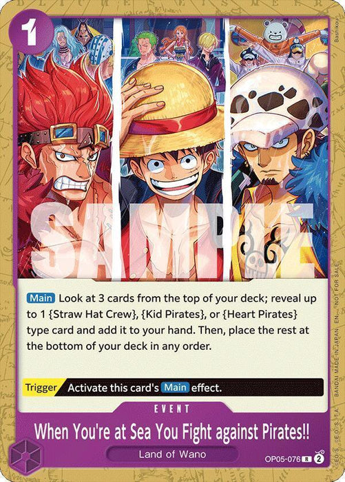 When You're at Sea You Fight against Pirates!! (2025 Pirates League Store) [Qualifier] [One Piece Promotion Cards] - for just $7.65! 