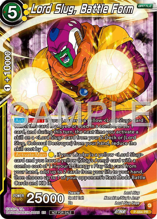 Lord Slug, Battle Form (Zenkai Series Tournament Pack Vol.12) (P-684) [Tournament Promotion Cards] - for just $0.15! 