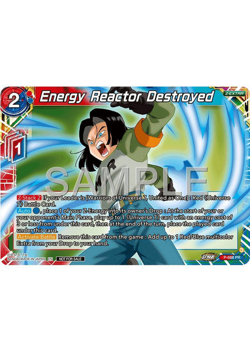 Energy Reactor Destroyed (Zenkai Series Tournament Pack Vol.12) (P-688) [Tournament Promotion Cards] - for just $0.15! 