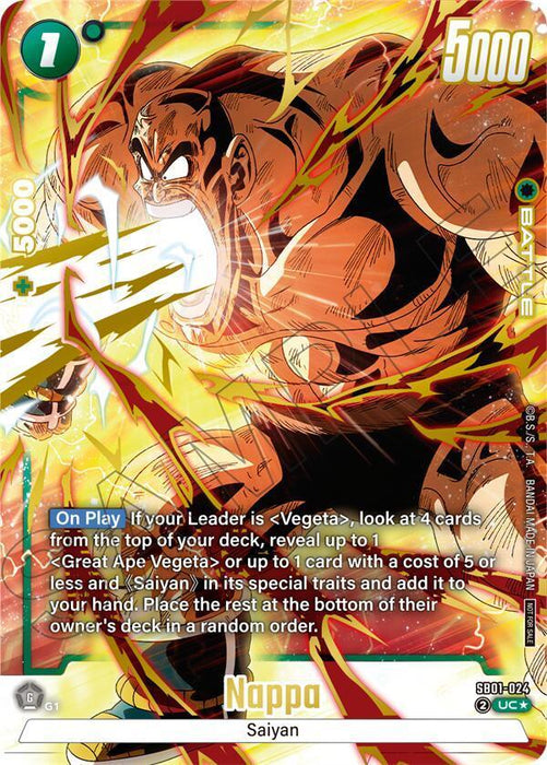 Nappa (Limited Pack 02) (Alternate Art) [Fusion World Tournament Cards] - for just $2.25! 