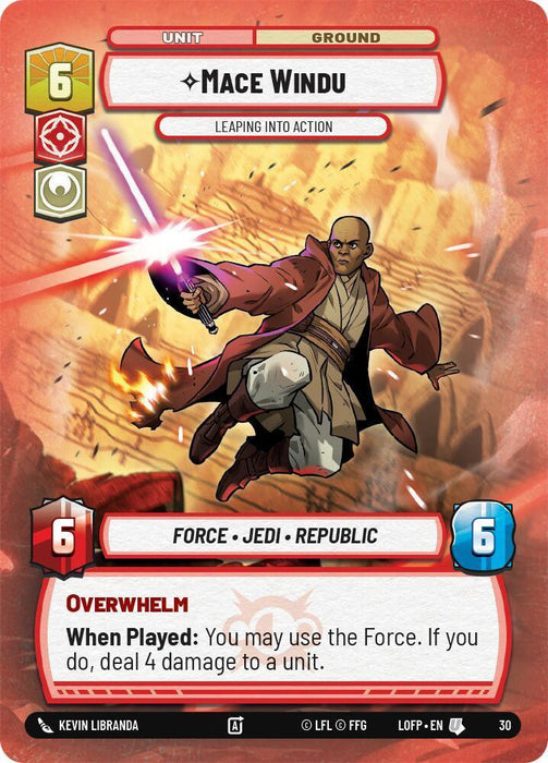 Mace Windu - Leaping into Action (30) (30) [Judge Promos] - for just $0.25! 