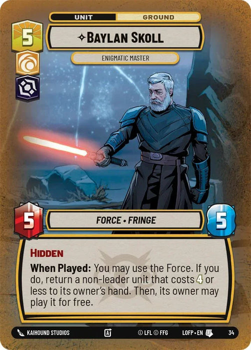 Baylan Skoll - Enigmatic Master (34) (34) [Judge Promos] - for just $0.25! 