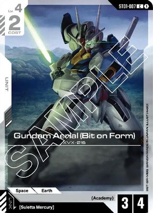 Gundam Aerial (Bit on Form) (ST01-007) - Starter Deck 01 Heroic Beginnings - for just $0.05! 