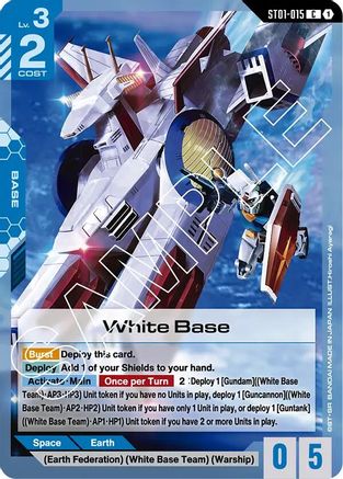 White Base (ST01-015) - Starter Deck 01 Heroic Beginnings - for just $0.15! 