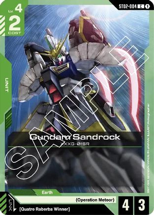 Gundam Sandrock (ST02-004) - Starter Deck 02 Wings of Advance - for just $0.05! 