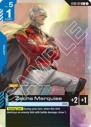 Zechs Merquise (C+) (ST02-011) - Starter Deck 02 Wings of Advance Holofoil - for just $6.16! 