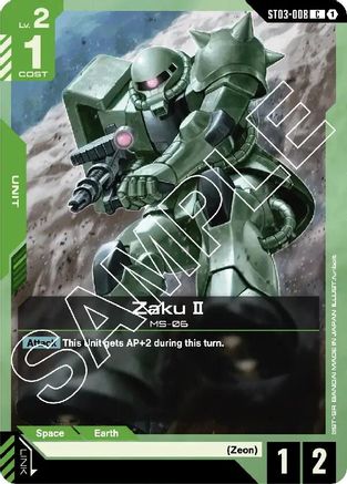 Zaku II (ST03-008) - Starter Deck 03 Zeons Rush - for just $0.93! 