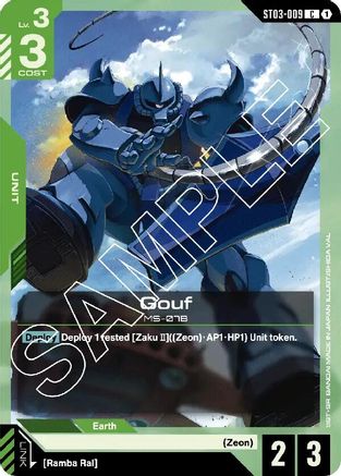 Gouf (ST03-009) - Starter Deck 03 Zeons Rush - for just $0.06! 