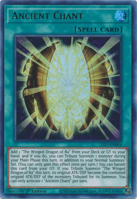 Ancient Chant [LED7-EN004] Ultra Rare - for just $3.85! 