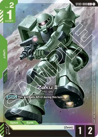 Zaku II (C+) (ST03-008) - Starter Deck 03 Zeons Rush Holofoil - for just $5.96! 
