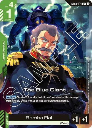 The Blue Giant (C+) (ST03-014) - Starter Deck 03 Zeons Rush Holofoil - for just $0.75! 