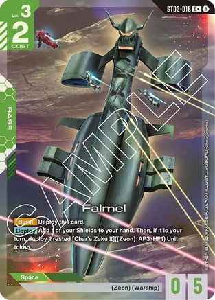 Falmel (C+) (ST03-016) - Starter Deck 03 Zeons Rush Holofoil - for just $1.81! 