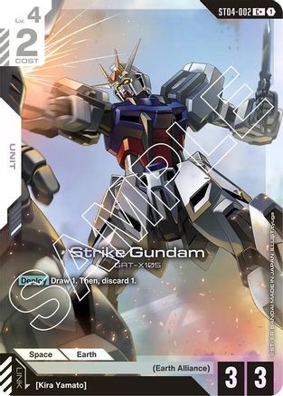 Strike Gundam (C+) (ST04-002) - Starter Deck 04 SEED Strike Holofoil - for just $0.86! 