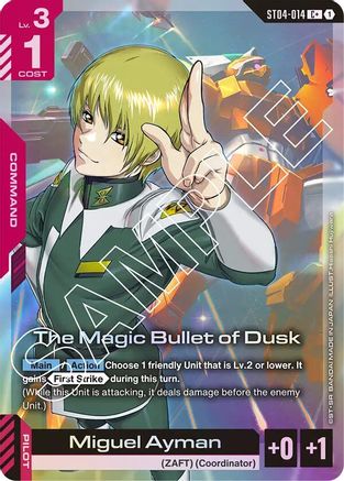 The Magic Bullet of Dusk (C+) (ST04-014) - Starter Deck 04 SEED Strike Holofoil - for just $0.68! 
