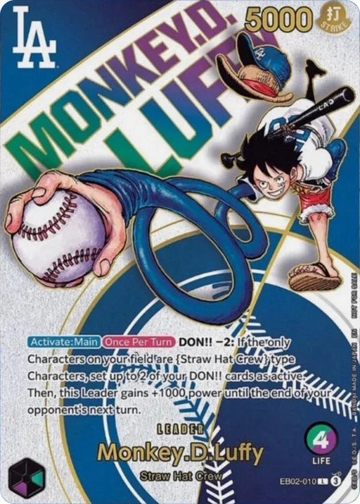 Monkey.D.Luffy (Dodgers x ONE PIECE) [One Piece Promotion Cards] - for just $554.35! 