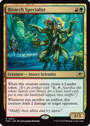 Biotech Specialist (EOE-214) - Edge of Eternities Foil - for just $0.11! 