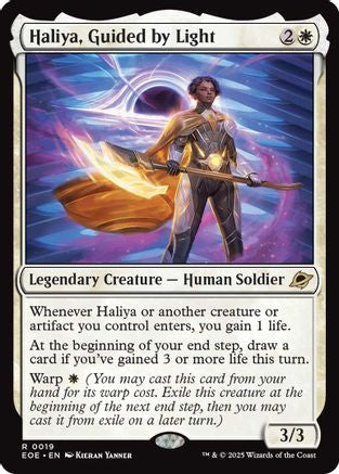 Haliya, Guided by Light (EOE-019) - Edge of Eternities Foil - for just $1.01! 