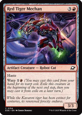 Red Tiger Mechan (EOE-154) - Edge of Eternities Foil - for just $0.01! 